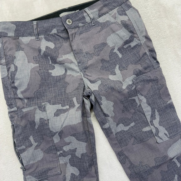 Prana Pants Women's 6 Sky Canyon Jogger Gray Camouflage Print Cargo Outdoors Fit - Picture 1 of 15